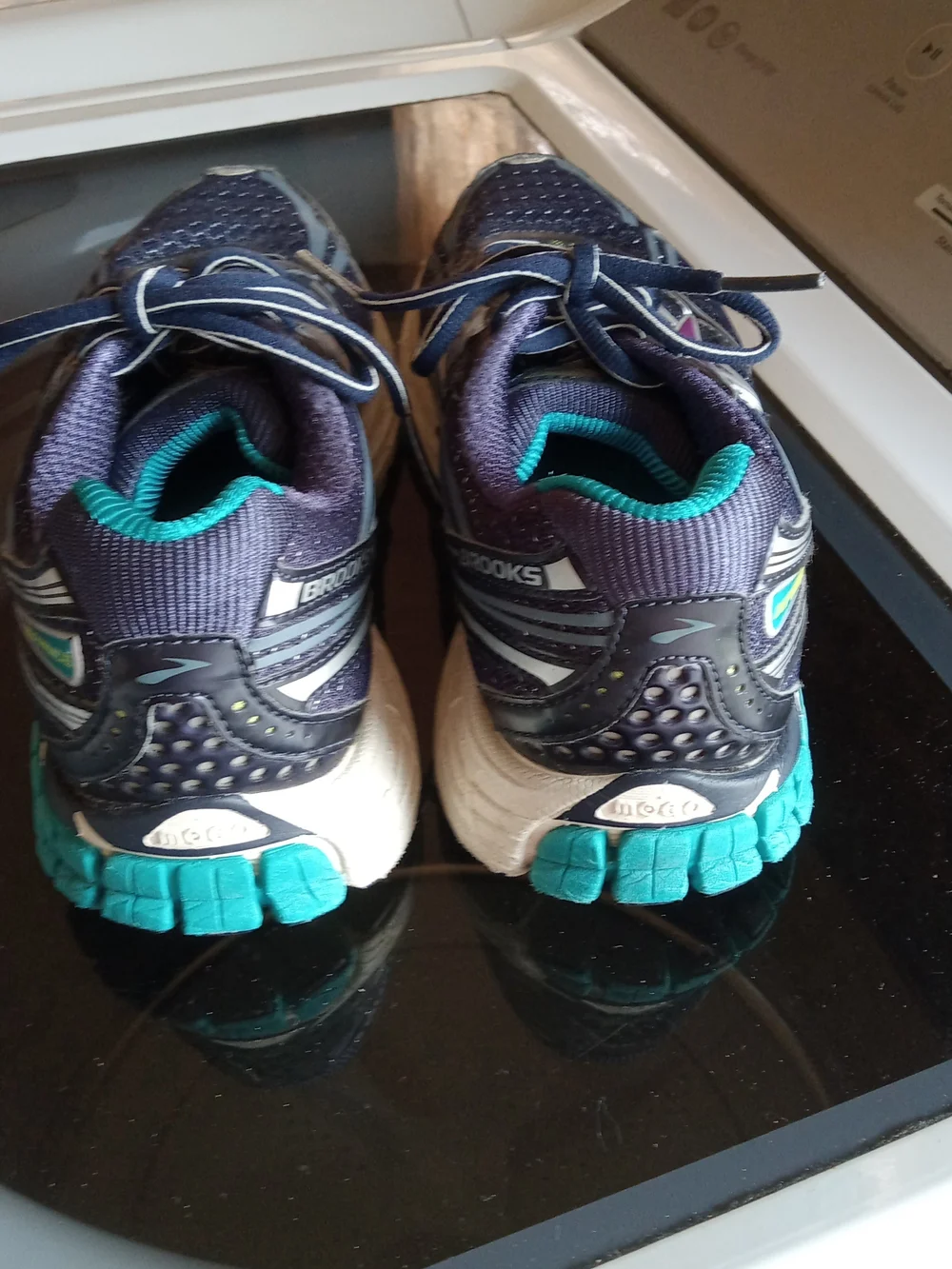 Brooks Women's Navy Purple Teal Running Shoes - Picture 2 of 7